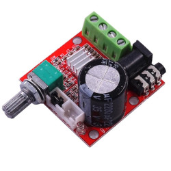 Wzmacniacz audio 15W+15W kl.D mocy PAM8610 4-8ohm 20Hz-50KHz 40x40x20-Zestawy do samodzielnego montażu