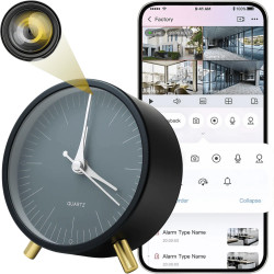 MINI KAMERA WIFI W BUDZIKU GTW217 ukryta, szpiegowska, detektywistyczna