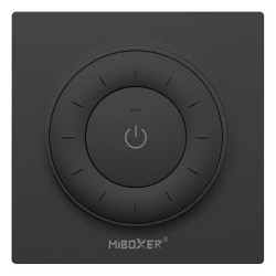 Panel LED Sterownik MONO/CCT K3B Naścienny, Pilot MiBoxer Czarny, Włącznik