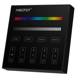 Panel LED RGB/RGBW 4-Strefowy, Pilot B3B Bezprzewodowy Czarny Mi-Light