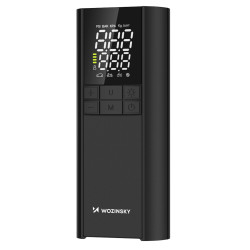 Kompresor Wozinsky WPEP-8000, Powerbank 8000mAh, Latarka, Czarny