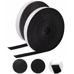 TAŚMA DWUSTRONNA Z RZEPEM KPL. długość 5m, szerokość 25mm, 2SZT, samoprzylepna