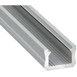 Profil LED Typ X Srebrny Slim 2,02m Anodowany, Wąski, Do Taśm Ledowych, Polski Producent LUMINES