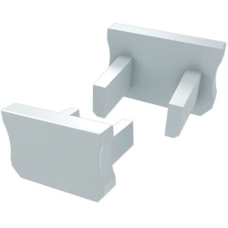 Profil LED - Zaślepka X Biała, Do Profilu X