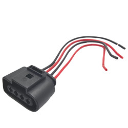 Wtyk Złącze 4PIN 1J0 973 724 VW, Audi, Skoda, Przewody 9cm