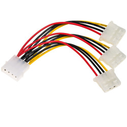 Rozgałęźnik Zasilania MOLEX, 1 x 3, AKYGA, Adapter