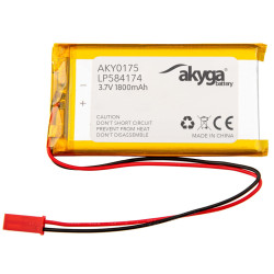 Akumulator litowo-polimerowy Akyga AKY0157 LP584174 Li-Po 3,7V 1800mAh PCM JST 2.54 2Pin, Przewód 150mm