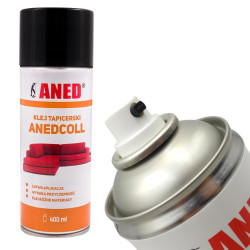 Klej w Sprayu ANEDCOLL 400ml, Uniwersalny, Tapicerski do pianek wygłuszających, gąbek, wygłuszenia