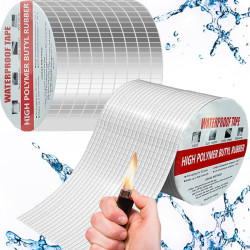 Taśma butylowa uszczelniająca 10cmx5m Folia Aluminiowa, Naprawcza Mocna, Wodoodporna