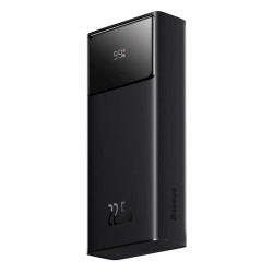 Powerbank Baseus 20000mAh 22,5W Star-Lord Czarny , Z wyświetlaczem cyfrowym i Kablem USB-C 3A 30cm