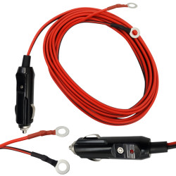 Wtyk zapalniczki z przewodem 3m Dioda Led, 15A-Motoryzacja