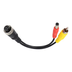 Przejściówka Adapter 4PIN złączka 4 pin do Monitora Kamery cofania wtyk DC RCA