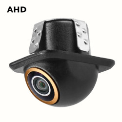 Kamera cofania 4pin + RCA do lusterek, ramek, restratorów DVR, AHD FHD i CVBS 2w1, FHD, kąt 175st. Fisheye, przód tył