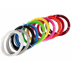 Filament, Wkład do długopisu 3D, Zestaw 10 Kolorów Po 5m