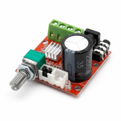 Wzmacniacz audio 15W+15W kl.D mocy PAM8610 4-8ohm 20Hz-50KHz 40x40x20-Zestawy do samodzielnego montażu