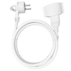 Przedłużacz 1Gn 1,5m  16A SCHUKO Biały z uz. PVC 3x1,5mm2