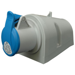 Gniazdo el. siłowe 32A 3P IP44 wtyk 1-faz. 230V AC N/T