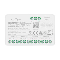 Sterownik LED Miboxer SPI-WL4 ESP32 5w1 4-Kanałowy, Do Taśm Cyfrowych, Digital Controller, 5-24V