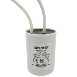 KONDENSATOR ROZRUCHOWY 2uF 450V MKP-SL7A DO POMP kable 28x40mm EN60252