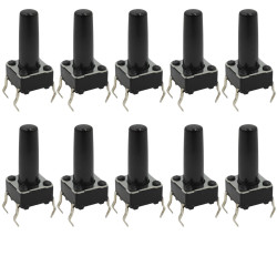 Mikroswitch mikroprzełącznik 6x6mm 13/9.5mm (10mm) zestaw 10szt TACT SWITCH