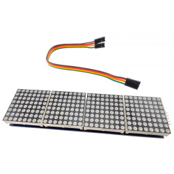 Moduł Wyświetlacza LED 8x32 Matrix  MAX7219, Niebieski
