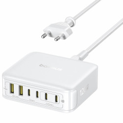 Ładowarka Sieciowa Baseus EnerFill FH21 120W 4xUSB-C + 2xUSB-A Stacja Ładująca, Biała