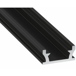 Profil LED Czarny Lumines Typ TERRA 2,02m, wodoszczelny, wpuszczany, lakierowany