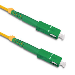 Patchcord światłowód 9/125 7m SM SC APC FTTH Zielony-Zielony