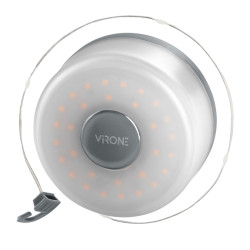 Lampka kempingowa z girlandą, 80/200lm, 2000mAh, 3000K, 8m