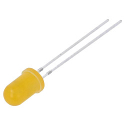 Dioda LED 5mm pomarańcz. 12V 3500mcd 30°
