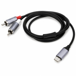 Kabel audio USB-C 2xRCA 2m VENTION , Wtyk USB-C, 2xWtyk RCA HQ