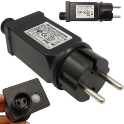 ZASILACZ DO LAMPEK CHOINKOWYCH LED, GIRLANDY 31V 12W  timer 6h ON / 18h OFF