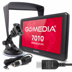 Nawigacja GPS GoMedia 7010 7" PRO 512MB 16GB USB-C Windows CE odblokowana bez mapy