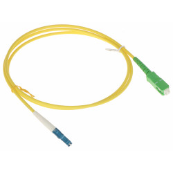 Patchcord światłowód 9/125 1m PC-SC-APC / LC zielony / niebieski