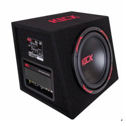 Subwoofer Aktywny KICX GT310 BPA 30cm, Skrzynia, 300W RMS,  Komplet z przewodami, Car Audio