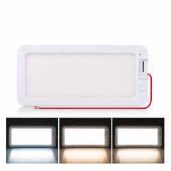 Lampa LED panel 12V 24V 10W regulacja barwy oświetlenie kabiny paki BUS TIR KAMPER