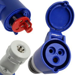 Wtyk CEE żeński 16A kamper wtyczka na kabel (gniazdo) NePower