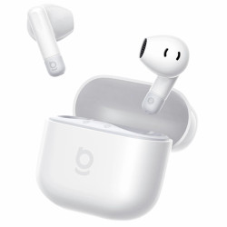 SŁUCHAWKI DOUSZNE BASEUS BS2 LITE TWS (A0010A) białe IP55 Bluetooth 6.0