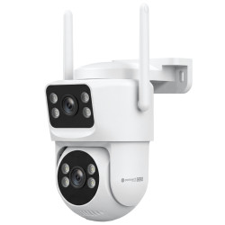 Kamera IP CONNECT C120, TUYA DUAL 4+4MP WIFI + LAN OBROTOWA Zewnętrzna