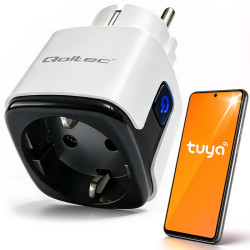 Gniazdko WiFi QOLTEC Android iOS/ TUYA Inteligentne