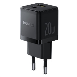 Ładowarka Sieciowa Baseus Palm 20W USB-C USB-A -Czarna