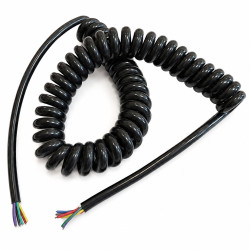 CB Kabel Do Mikrofonu 6 Żył CTE 1,5m Spiralny do gruszki