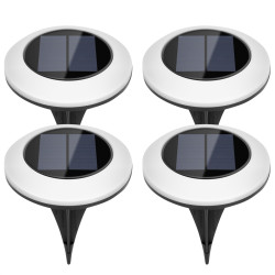 Lampa Solarna OgrodowaLED - Komplet 4 Sztuki, Wbijane Gruntowe, IP44