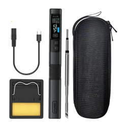 Lutownica Inteligentna, Moc do 100W, FNIRSI HS-02B, Wyświetlacz IPS 0,96"