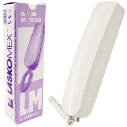 Unifon LM8/W-7 BIAŁY z reg.wyw. INT Do systemu dwuprzewodowego (W-6)-Domofony