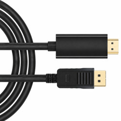 Kabel Display Port - HDMI 1,5m, Czarny, DP11 Talvico