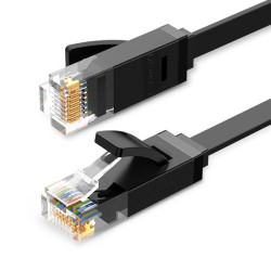 Kabel LAN Kat.6 0,5m Czarny Płaski UTP UGREEN NW102
