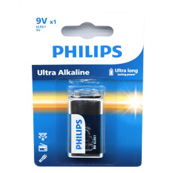 Bateria 6LR61 9V Philips Ultra Alkaline, Blister, Alkaliczna