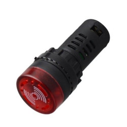 Buzzer z generatorem 230V kontrolka LED na panel w otwór 16mm AD16-225M