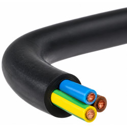 Przewód OWY 3x1,0mm2 H05RR-F 3G 300/500V czarny warsztatowy
